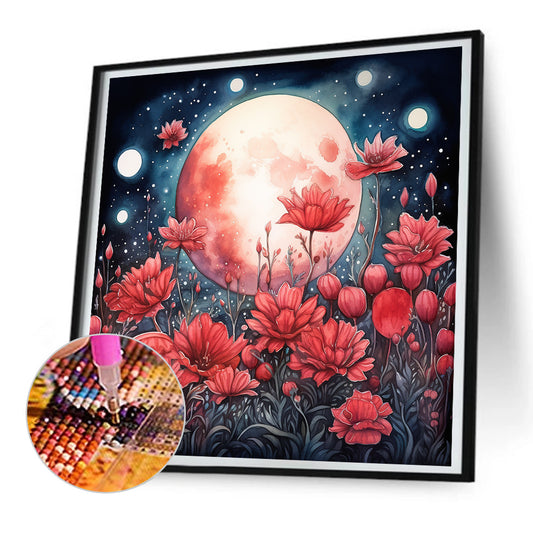 Diamond Painting - Full Round - Mangrove forest under moonlight (30*30CM)