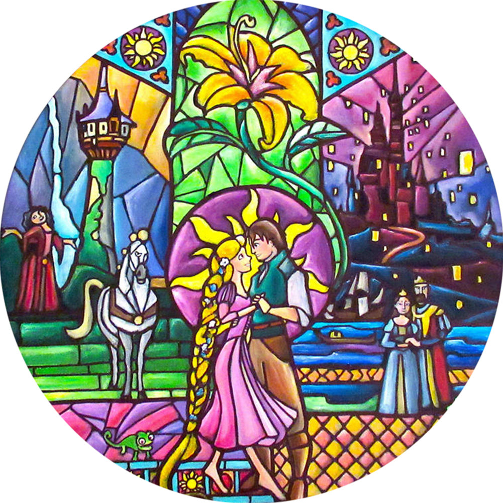 Diamond Painting - Full Round - Long Hair Princess (35*35CM)