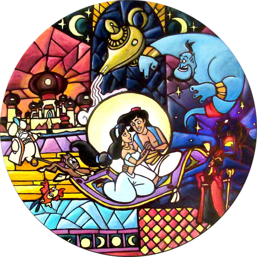 Diamond Painting - Full Round - aladdin story (35*35CM)
