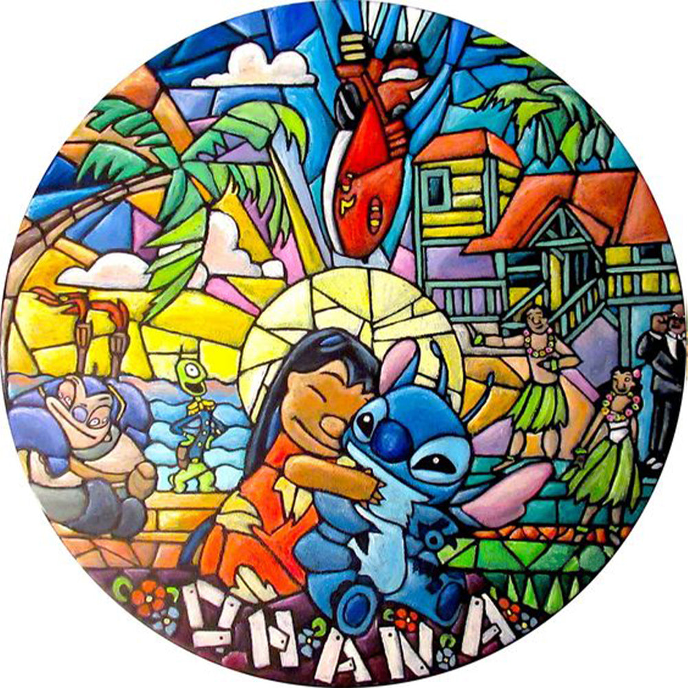 Diamond Painting - Full Round - Lilo & Stitch (35*35CM)