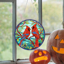 Load image into Gallery viewer, Suncatcher Double Sided Diamond Painting Hanging Sign (Freckled Bird #5)
