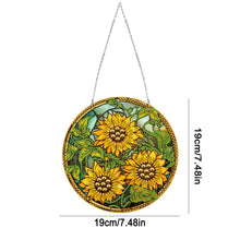 Load image into Gallery viewer, Suncatcher Double Sided Diamond Painting Hanging Sign (Sunflower #6)
