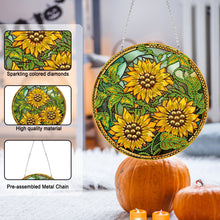 Load image into Gallery viewer, Suncatcher Double Sided Diamond Painting Hanging Sign (Sunflower #6)
