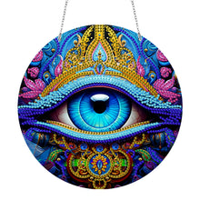 Load image into Gallery viewer, Suncatcher Double Sided Special Shape Crystal Painting Ornaments Pumpkin Monster
