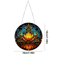Load image into Gallery viewer, Suncatcher Double Sided Special Shape Crystal Painting Ornaments Lotus Power
