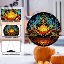 Load image into Gallery viewer, Suncatcher Double Sided Special Shape Crystal Painting Ornaments Lotus Power
