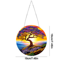 Load image into Gallery viewer, Suncatcher Double Sided Crystal Painting Ornaments Cliff Tree of Life
