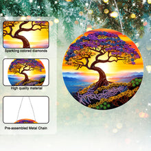 Load image into Gallery viewer, Suncatcher Double Sided Crystal Painting Ornaments Cliff Tree of Life
