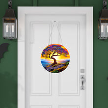 Load image into Gallery viewer, Suncatcher Double Sided Crystal Painting Ornaments Cliff Tree of Life
