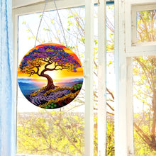 Load image into Gallery viewer, Suncatcher Double Sided Crystal Painting Ornaments Cliff Tree of Life
