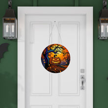 Load image into Gallery viewer, Suncatcher Double Sided Jack O Lantern Diamond Painting Hanging Decor with Chain
