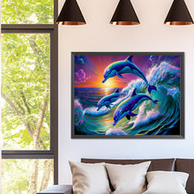 Load image into Gallery viewer, Diamond Painting - Full Square - dolphin (40*30CM)
