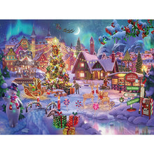 Load image into Gallery viewer, Diamond Painting - Full Square - Christmas snow scene (60*45CM)
