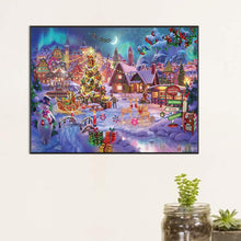 Load image into Gallery viewer, Diamond Painting - Full Square - Christmas snow scene (60*45CM)
