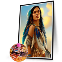 Load image into Gallery viewer, Diamond Painting - Full Square - indian woman (45*60CM)
