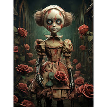 Load image into Gallery viewer, Diamond Painting - Full Round - halloween skull doll (30*40CM)

