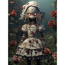 Load image into Gallery viewer, Diamond Painting - Full Round - halloween skull doll (30*40CM)
