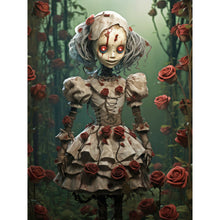 Load image into Gallery viewer, Diamond Painting - Full Round - halloween skull doll (30*40CM)
