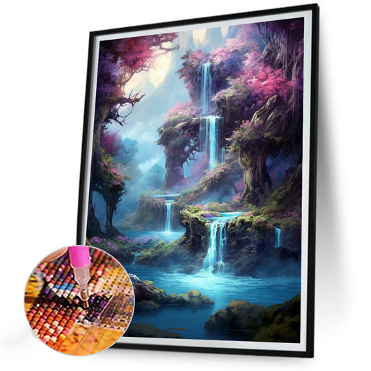 Diamond Painting - Full Round - waterfall view (30*40CM)
