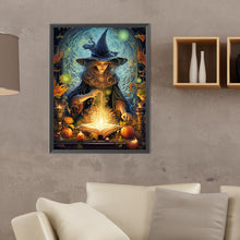 Load image into Gallery viewer, Diamond Painting - Full Round - halloween witch (30*40CM)
