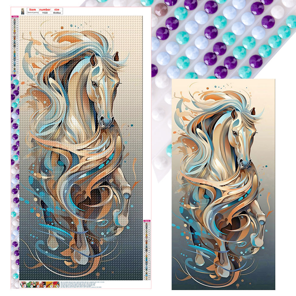 Diamond Painting - Full Round - art horse (40*80CM)