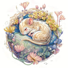 Load image into Gallery viewer, Diamond Painting - Partial Special Shaped - sleeping animals (30*30CM)

