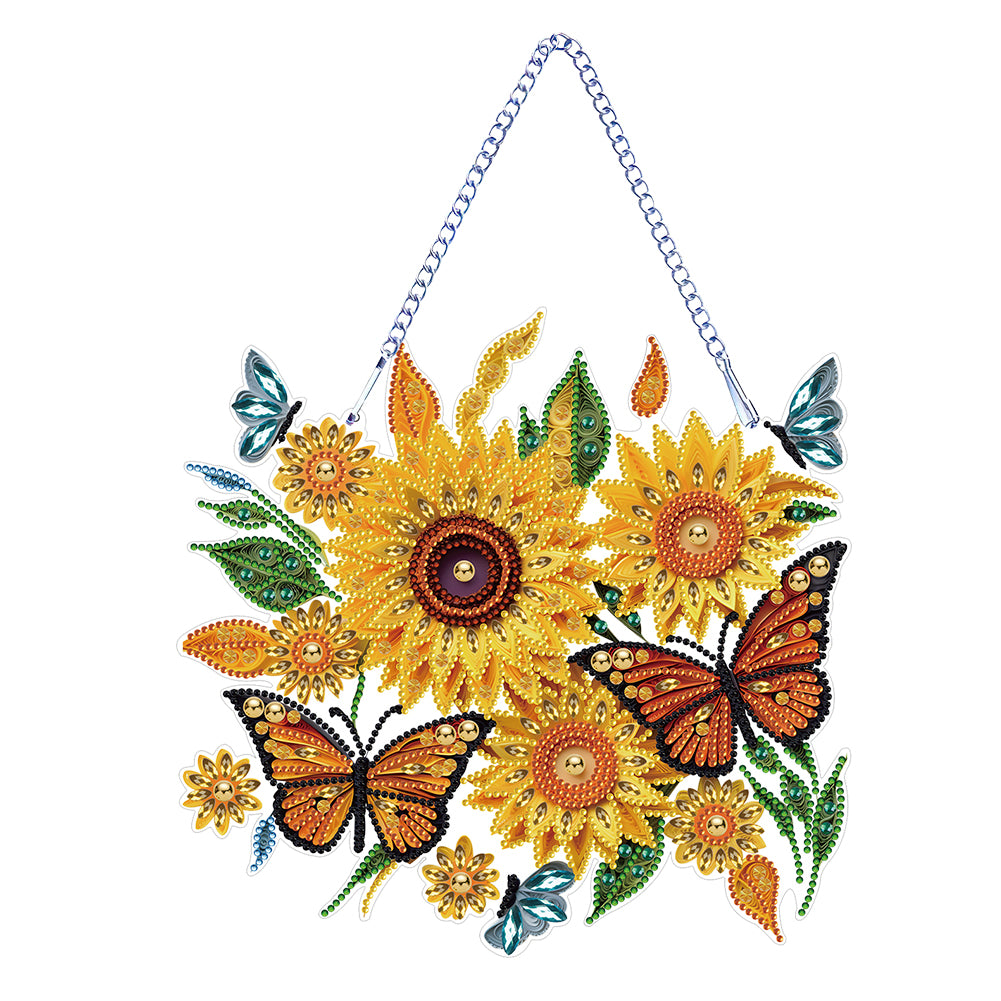Special Shape DIY Diamond Painting Ornaments Sunflower Crystal Painting Ornament