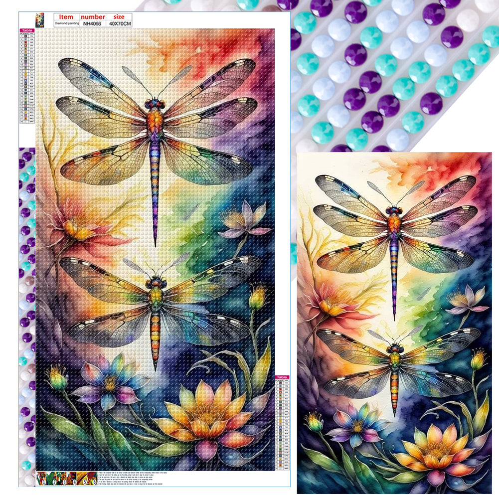 Diamond Painting - Full Round - dragonfly (40*70CM)