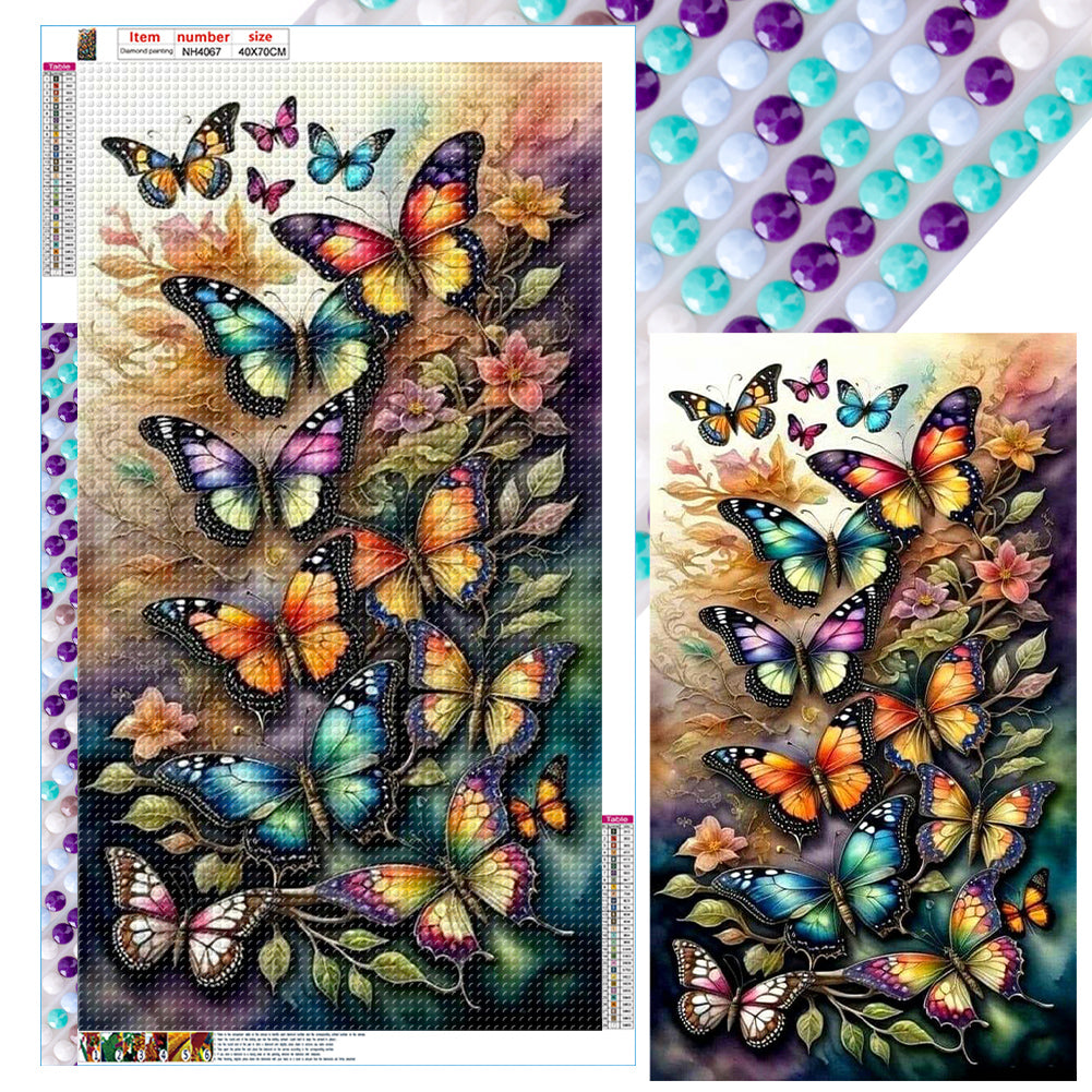 Diamond Painting - Full Round - Butterfly (40*70CM)