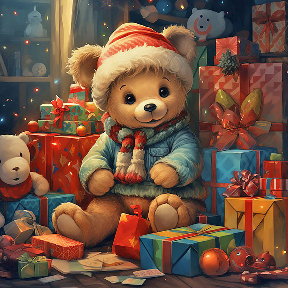 Diamond Painting - Full Round - gift bear (40*40CM)