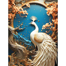 Load image into Gallery viewer, Diamond Painting - Full Round - divine bird peacock (30*40CM)
