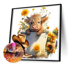 Load image into Gallery viewer, Diamond Painting - Full Round - Flowers and yak (30*30CM)
