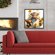 Load image into Gallery viewer, Diamond Painting - Full Round - Flowers and yak (30*30CM)
