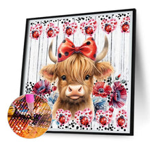 Load image into Gallery viewer, Diamond Painting - Full Round - Flowers and yak (30*30CM)
