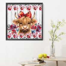 Load image into Gallery viewer, Diamond Painting - Full Round - Flowers and yak (30*30CM)

