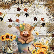 Load image into Gallery viewer, Diamond Painting - Full Round - Flowers and yak (30*30CM)
