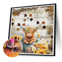 Load image into Gallery viewer, Diamond Painting - Full Round - Flowers and yak (30*30CM)

