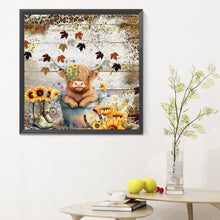 Load image into Gallery viewer, Diamond Painting - Full Round - Flowers and yak (30*30CM)
