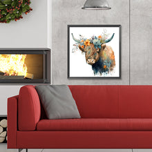 Load image into Gallery viewer, Diamond Painting - Full Round - Flowers and yak (30*30CM)
