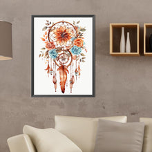 Load image into Gallery viewer, Diamond Painting - Full Round - red dream catcher (30*40CM)
