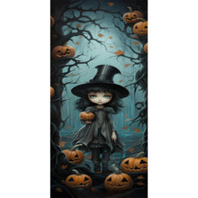 Load image into Gallery viewer, Diamond Painting - Full Round - Halloween forest little witch (30*70CM)
