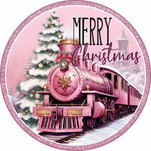 Load image into Gallery viewer, Diamond Painting - Full Round - round sign christmas train (30*30CM)
