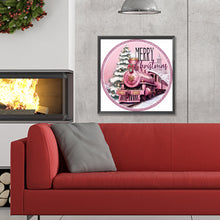 Load image into Gallery viewer, Diamond Painting - Full Round - round sign christmas train (30*30CM)

