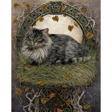 Load image into Gallery viewer, AB Diamond Painting - Full Round - Cat on grass cartoon series (40*50CM)

