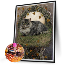 Load image into Gallery viewer, AB Diamond Painting - Full Round - Cat on grass cartoon series (40*50CM)
