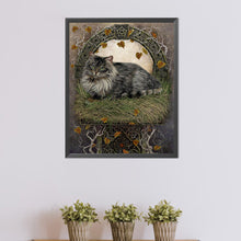 Load image into Gallery viewer, AB Diamond Painting - Full Round - Cat on grass cartoon series (40*50CM)

