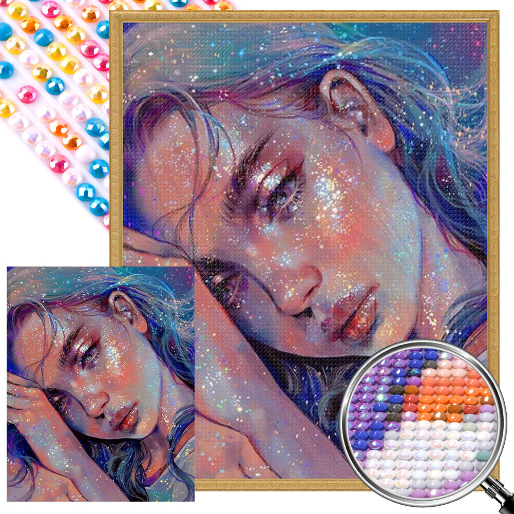 AB Diamond Painting - Full Round - Starlight Beauty (40*50CM)