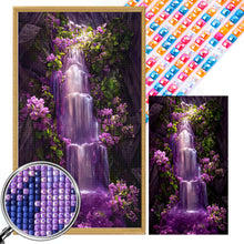 Load image into Gallery viewer, AB Diamond Painting - Full Square - purple waterfall (40*70CM)
