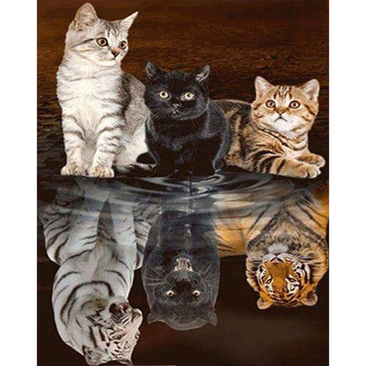 AB Diamond Painting - Full Square - Fierce and gentle (40*50CM)