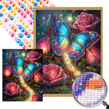 Load image into Gallery viewer, AB Diamond Painting - Full Round - Fantasy Rose Butterfly (50*65CM)
